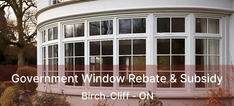 Government Window Rebate & Subsidy Birch-Cliff - ON