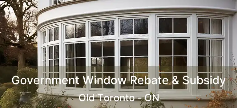 Government Window Rebate & Subsidy Old Toronto - ON