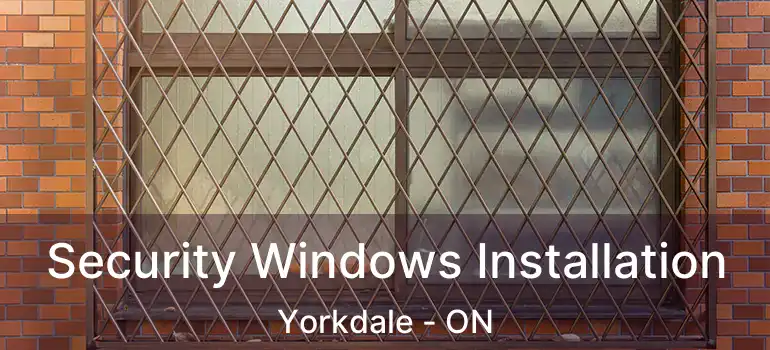 Security Windows Installation Yorkdale - ON