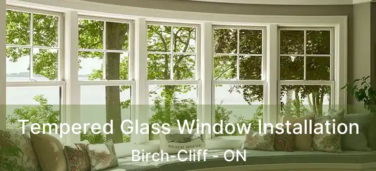 Tempered Glass Window Installation Birch-Cliff - ON