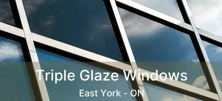 Triple Glaze Windows East York - ON