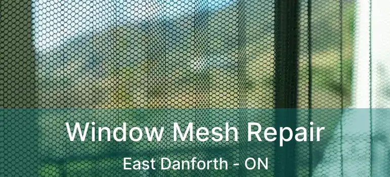 Window Mesh Repair East Danforth - ON