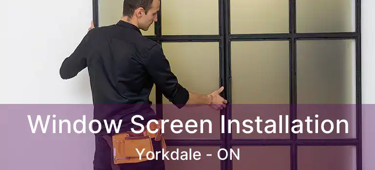  Window Screen Installation Yorkdale - ON